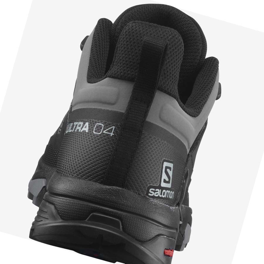 Salomon X ULTRA 4 Túracipő Férfi Szürke Fekete | HU 2066QMA